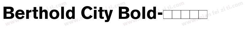 Berthold City Bold字体转换